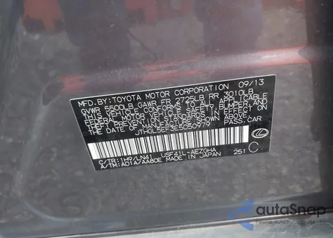 2014 Lexus Ls 460 L из США, поврежденный, VIN JTHGL5EF3E5050979